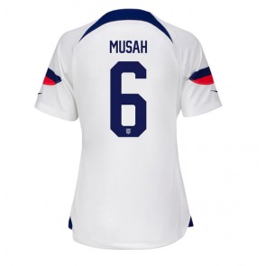 Maillot de foot États-Unis Yunus Musah #6 Domicile Femmes Monde 2022 Manches Courte